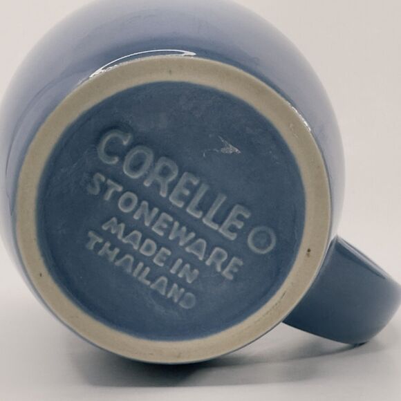 CORELLE Coordinates Stoneware Cup/Mug Ocean Blue 1 Cup VINTAGE - Picture 6 of 10